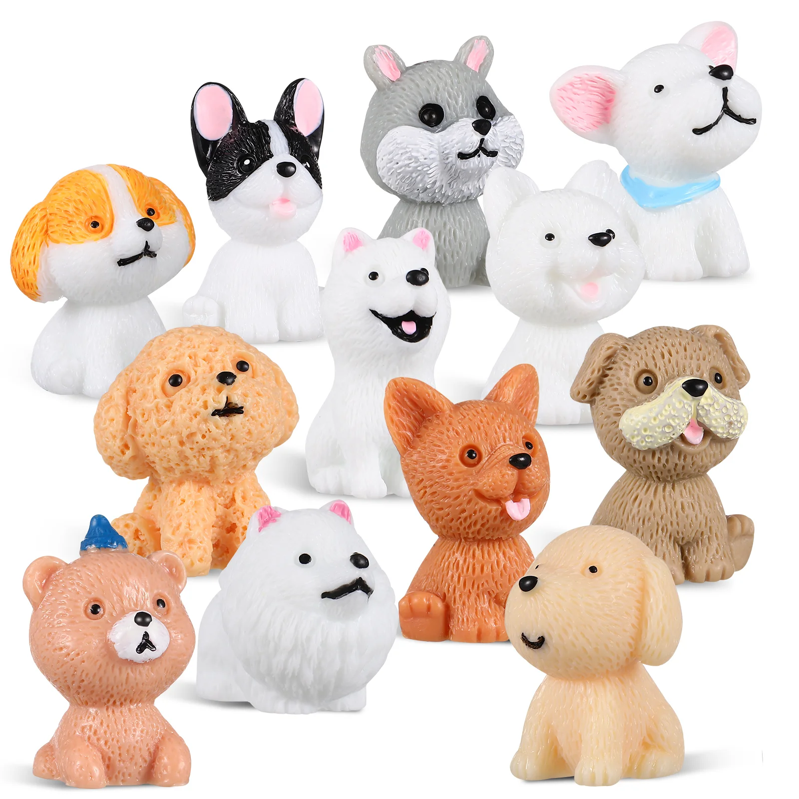12 Pcs Indoor Cartoon Puppy Ornaments Home Decor Household Resin Animal Figurines
12 Pcs Indoor Cartoon Puppy Ornaments Home Decor Household Resin Animal Figurines