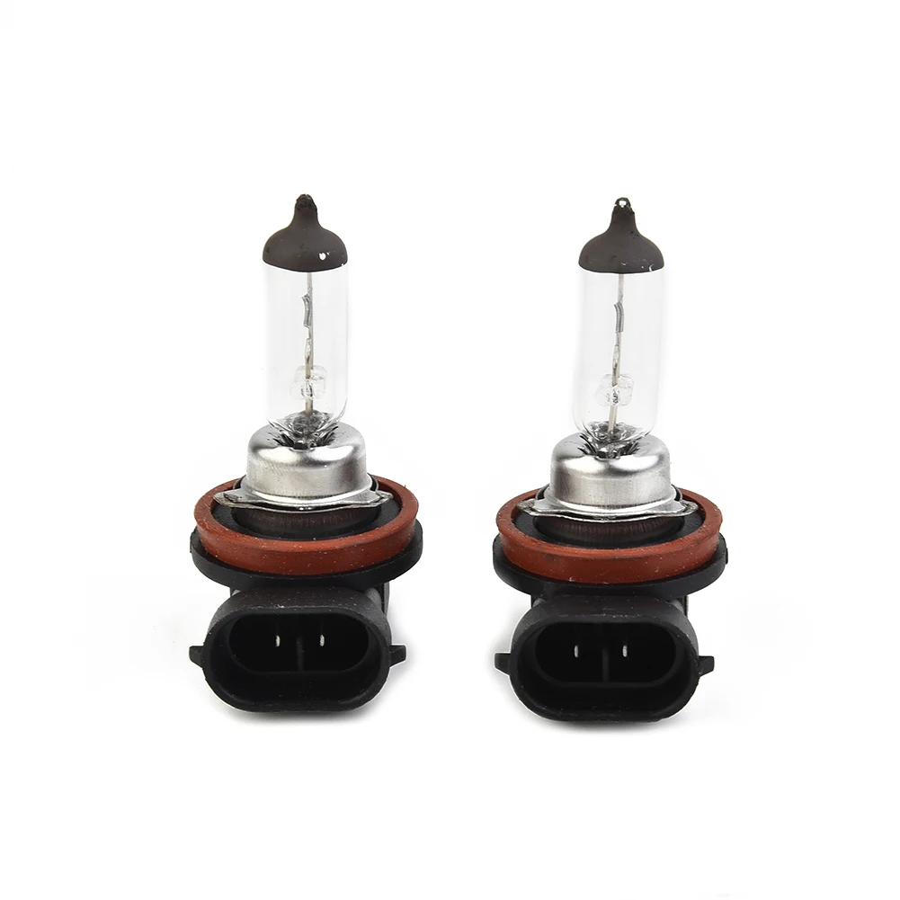 

2 Pcs Amber New With High Quality Bulbs Driving Light Glass H11 High Quality 2 Packs 2* Car Headlight 2x 4300K Amber