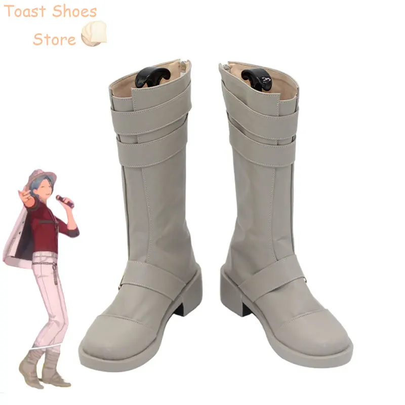 

Game Ensemble Stars HiMERU Cosplay Shoes PU Leather Shoes Halloween Carnival Boots Props Costume Prop