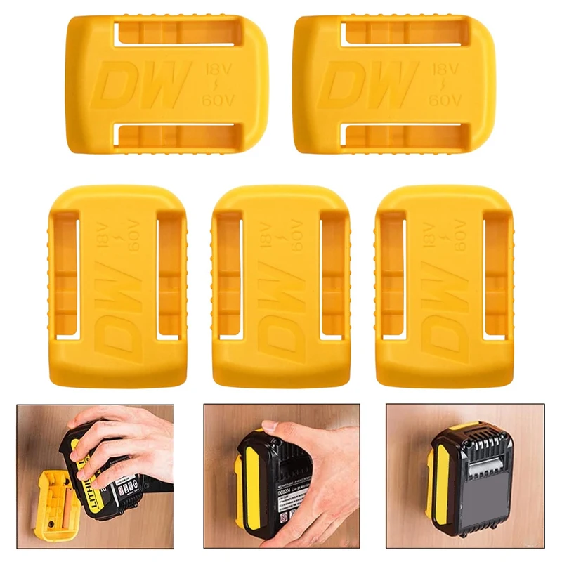 5Packs Battery Holder for Dewalt 18V 20V 60V Li-ion Battery Wall Mount Battery Storage Dock Fit for Dewalt DCB200 DCB203 DCB205
5Packs Battery Holder for Dewalt 18V 20V 60V Li-ion Battery Wall Mount Battery Storage Dock Fit for Dewalt DCB200 DCB203 DCB205