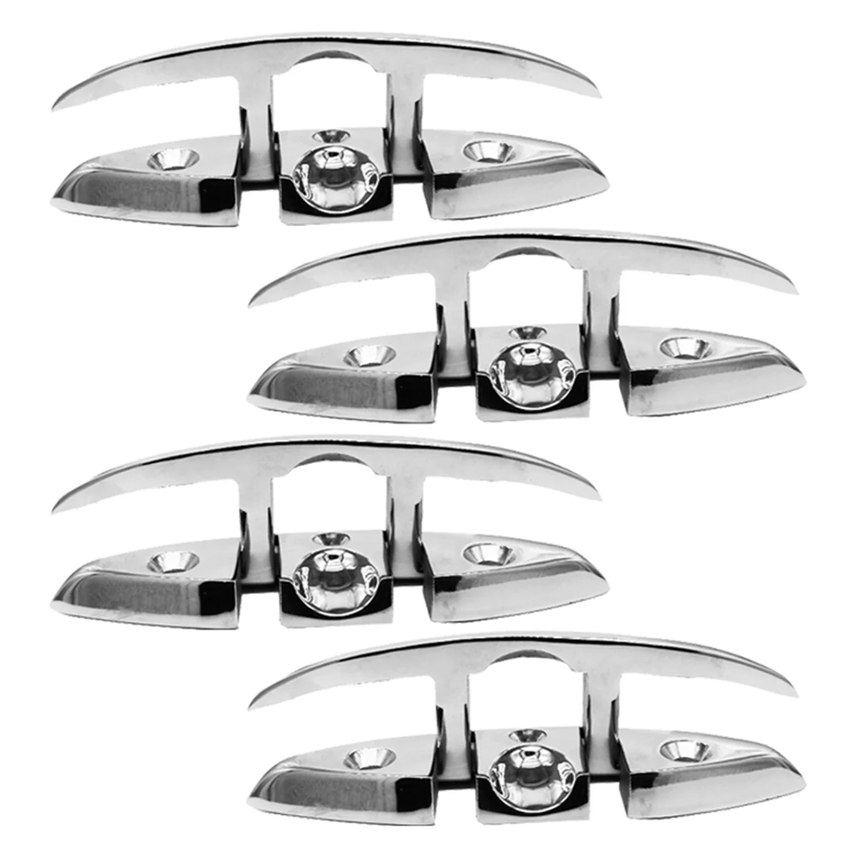 Stainless Steel Cleat Foldable Boat Cleats Folding Deck Mooring Cleat Flush Mount Cleat,4PCS,6Inch
Stainless Steel Cleat Foldable Boat Cleats Folding Deck Mooring Cleat Flush Mount Cleat,4PCS,6Inch