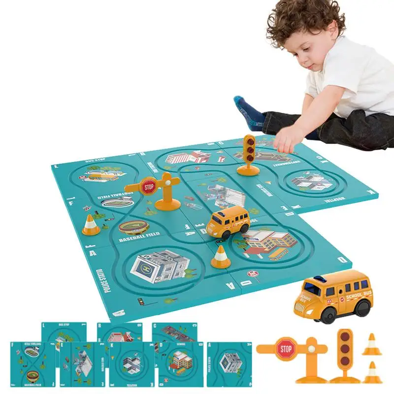 

Rail Car Track Toy Puzzle Fun Rail Car Building Toys Montessori Toy Educational Building Toys DIY Assembling Electric Trolley