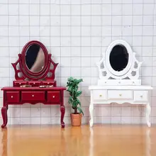 Smooth Surface Hand-made Decoration Simulation Dressing Table Accessories Dollhouse Dressing Table for Role Play
Smooth Surface Hand-made Decoration Simulation Dressing Table Accessories Dollhouse Dressing Table for Role Play