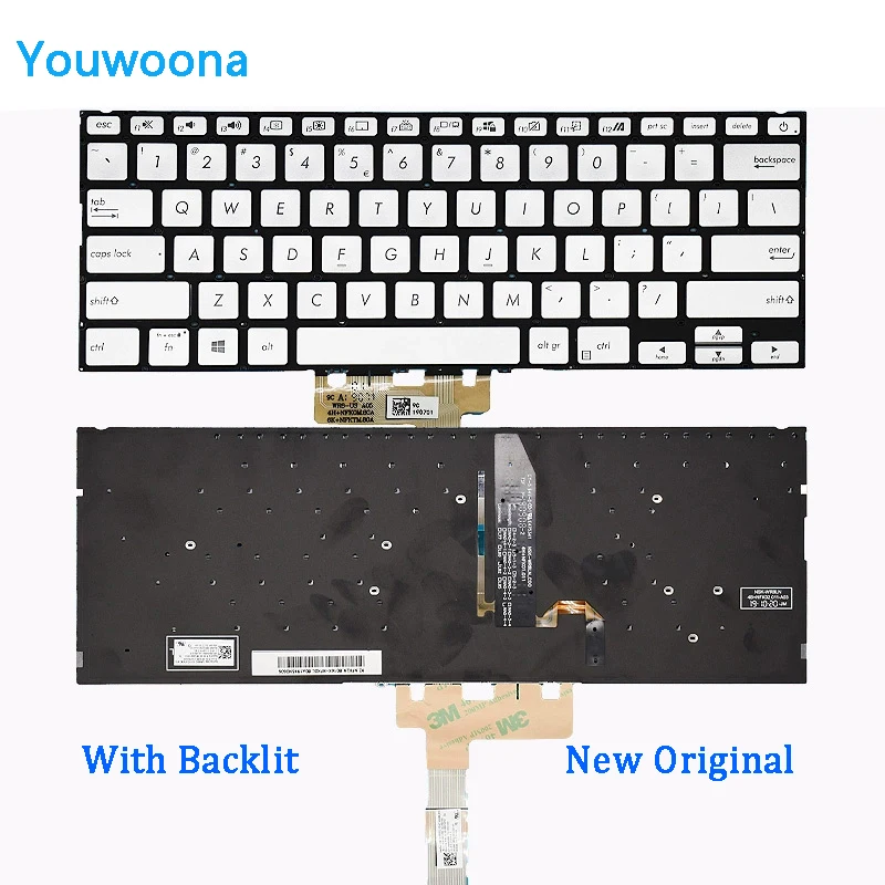 Новая Оригинальная клавиатура для ноутбука Asus S432FA S432FL X432FA X432FL K432FA K432F с подсветкой
Новая Оригинальная клавиатура для ноутбука Asus S432FA S432FL X432FA X432FL K432FA K432F с подсветкой
