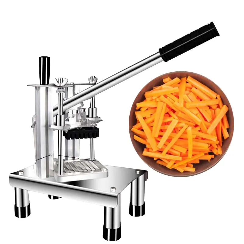 

Portable French Fries Cutters Home Stainless Steel Potato Chips Strip Cutting Machine Maker Slicer Chopper Dicer Kitchen Gadgets