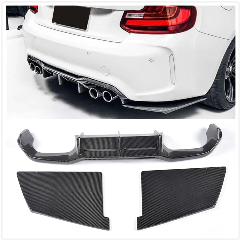 Carbon Fiber Car Rear Diffuser Lip & Lower Bumper Cover Corner Guard Splitter For BMW F87 M2 2016-2022 2 Door MTC Style
Carbon Fiber Car Rear Diffuser Lip & Lower Bumper Cover Corner Guard Splitter For BMW F87 M2 2016-2022 2 Door MTC Style