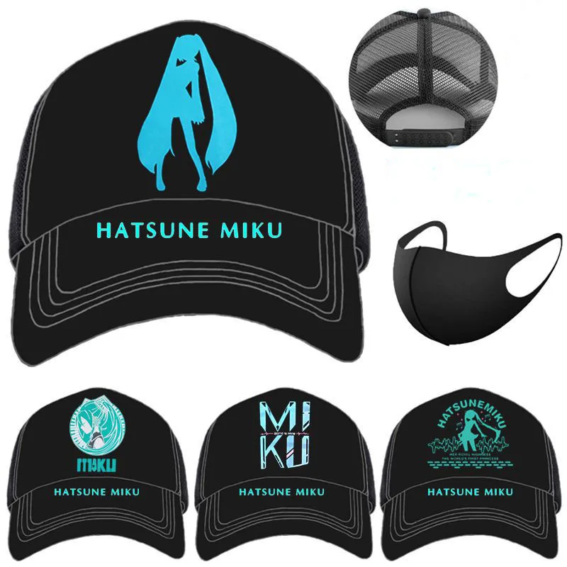 

Miku Cap Lin Sports Leisure Accessories Anime Rin Cartoon Creativity Life Daily Necessities Summer Sun Hat Couple Headgear Gift