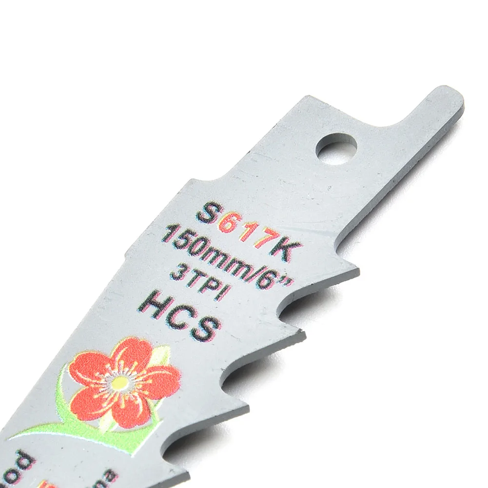 3 Pcs 150mm 6 Inches 3 TPI HCS Saw Blades For Cutting Wood Especially Designed For Curved Cuts / Plunge Cuts Cutting Wood
3 Pcs 150mm 6 Inches 3 TPI HCS Saw Blades For Cutting Wood Especially Designed For Curved Cuts / Plunge Cuts Cutting Wood