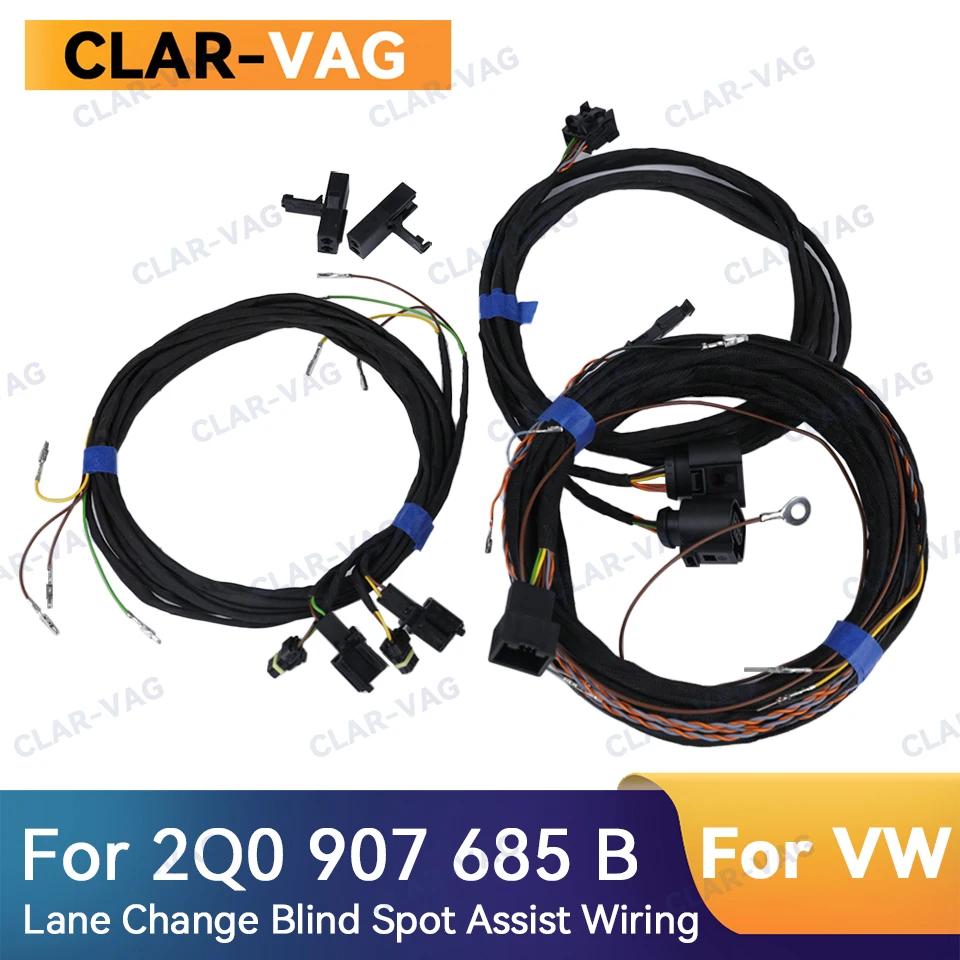 

Lane Change Blind Spot Assist Wiring For Radar Module 2Q0 907 685B Cable Harness For VW Side Auxiliary