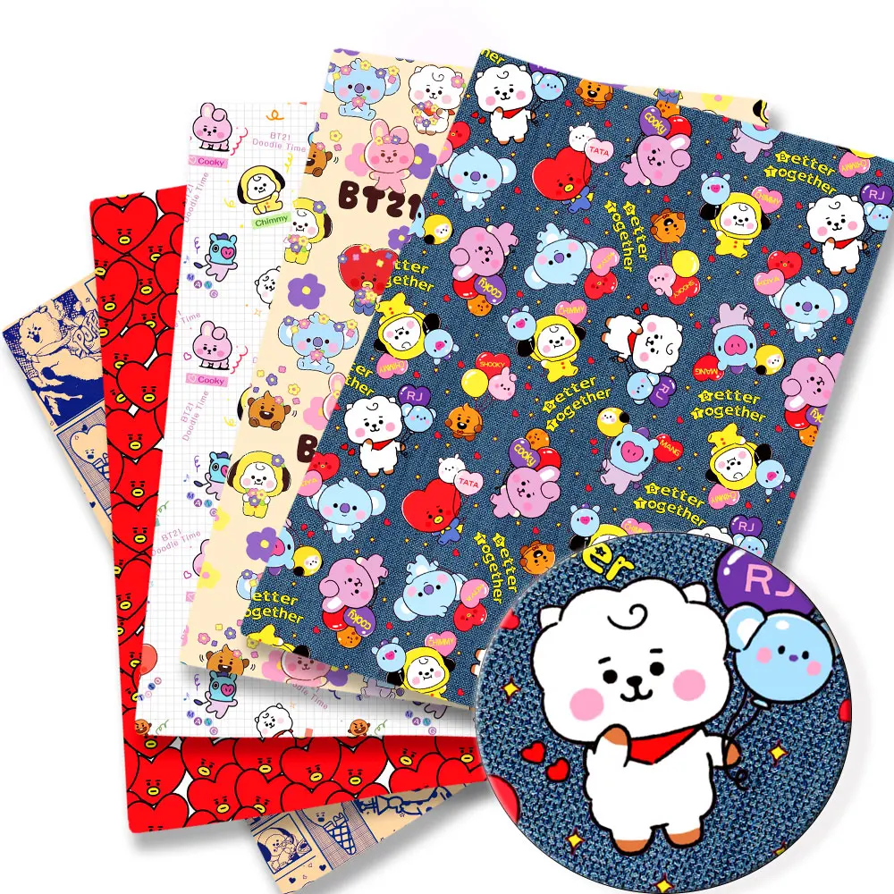 

Cartoon Fabric Hot DIY140*50cm Handmade Sewing Patchwork Quilting Baby Dress Home Sheet Printed Fabric Fabric Sewing Kids Fabri