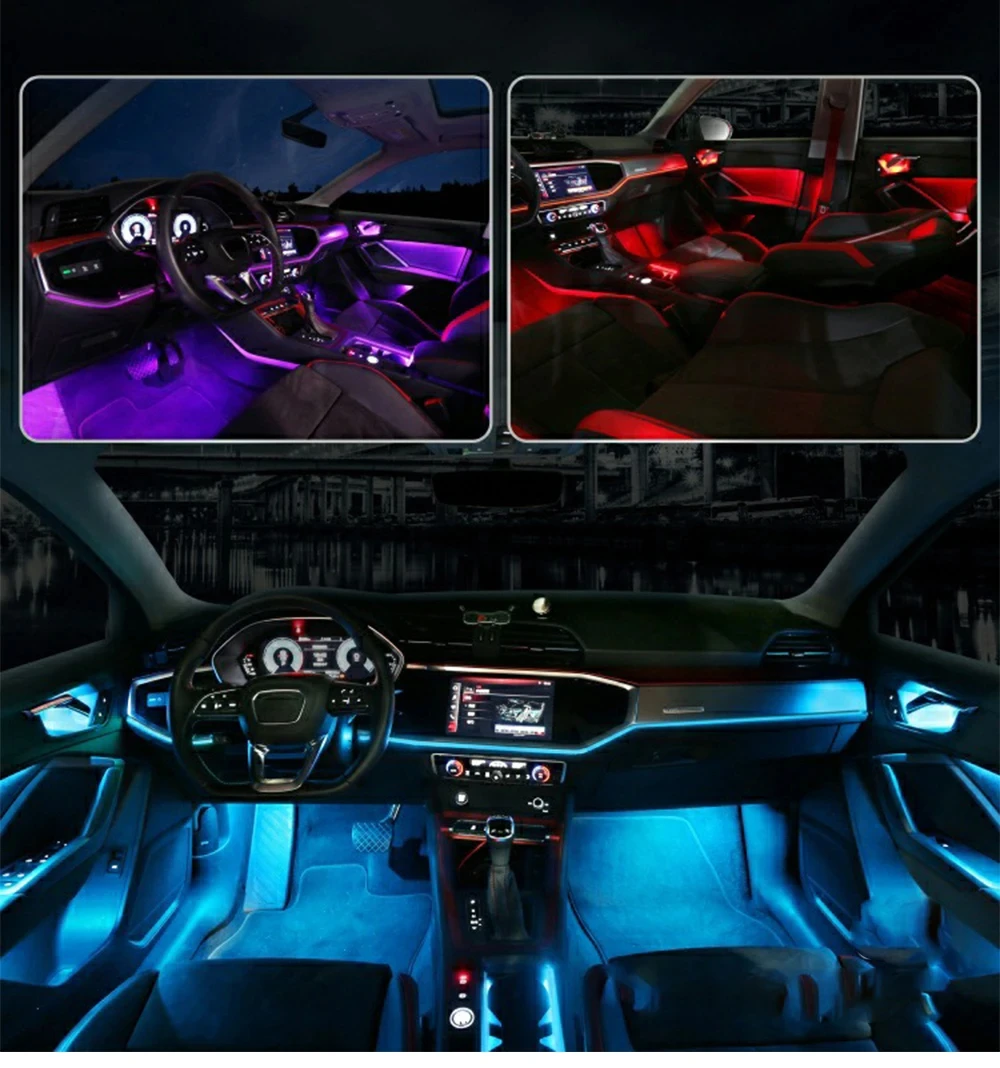 Laser Carving 30 Colors For Audi Q3 Q3L 2019-2022 MMI Control Decorative Car Ambient Light LED Atmosphere Light Decoration lamp
Laser Carving 30 Colors For Audi Q3 Q3L 2019-2022 MMI Control Decorative Car Ambient Light LED Atmosphere Light Decoration lamp