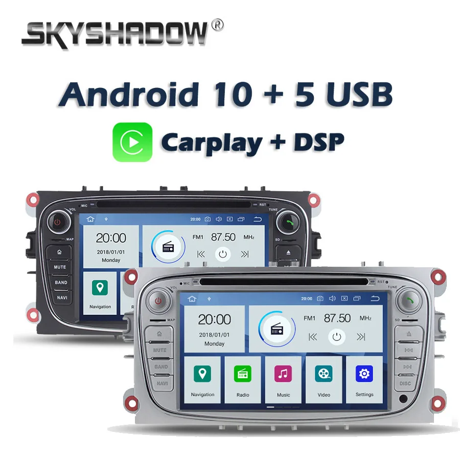 Carplay DSP Car DVD Player PX6 IPS Android 10 4G+64GB Multimedia GPS Map Bluetooth Wifi For Ford Focus Mondeo C-MAX S-MAX Kuga
Carplay DSP Car DVD Player PX6 IPS Android 10 4G+64GB Multimedia GPS Map Bluetooth Wifi For Ford Focus Mondeo C-MAX S-MAX Kuga