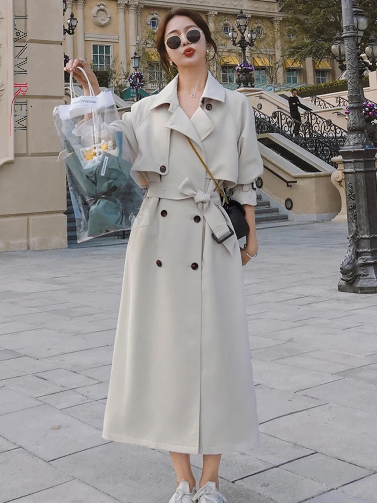LANMREM Korean Style Long Windbreaker Women Lapel Belt Double Breasted Solid Color Trench Coat Fashion 2023 Autumn New 2AA1928
LANMREM Korean Style Long Windbreaker Women Lapel Belt Double Breasted Solid Color Trench Coat Fashion 2023 Autumn New 2AA1928