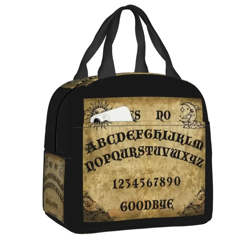 

Ouija Spirit Board Thermal Insulated Bag Women Halloween Witchcraft Resuable Lunch Container Multifunction Food Box