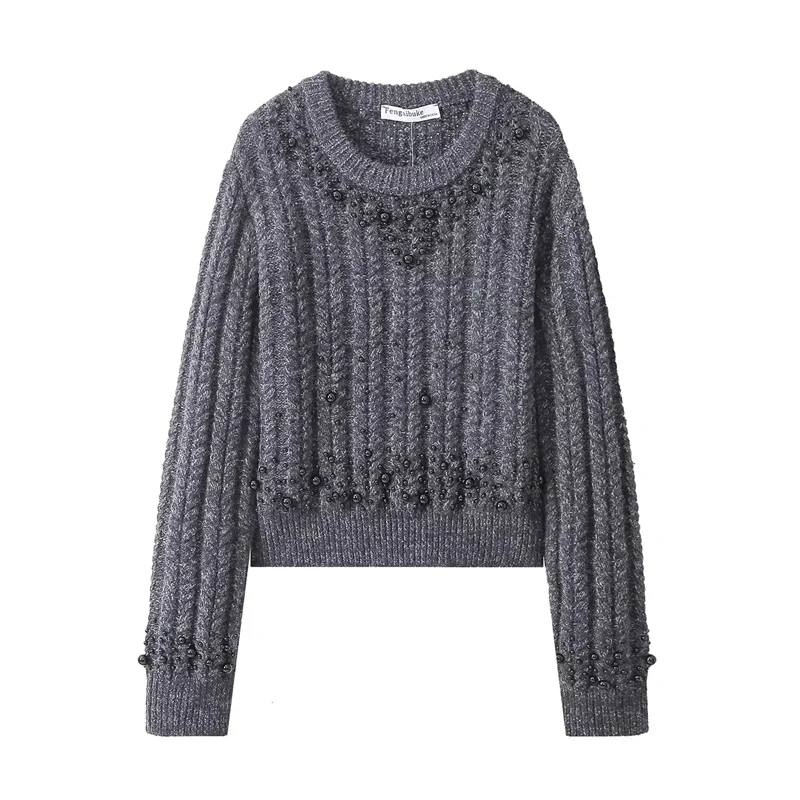 TRAF Pretty Pearls Knitted Tops For Women Fashion Luxury Round Neck Long Sleeve Sweater Jumper Korean Style Cropped Pullovers
TRAF Pretty Pearls Knitted Tops For Women Fashion Luxury Round Neck Long Sleeve Sweater Jumper Korean Style Cropped Pullovers