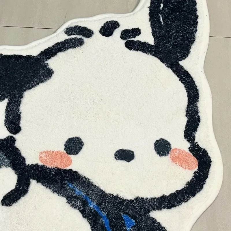 

Pochacco Anime Sanrio Carpet New Cute Kawaii Lovely Puppy Girl Home Bedroom Crystal Velvet Comfort Plush Floor Mat Friends Gifts