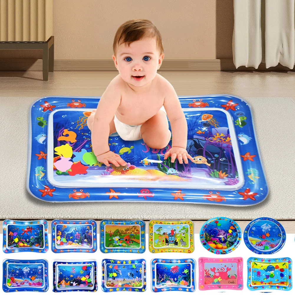 

Baby Water Play Mat Inflatable Toys Seaworld Carpet Kids Playmat Toddler Fun Activity Play Center Water Mat Tummy Time Toys