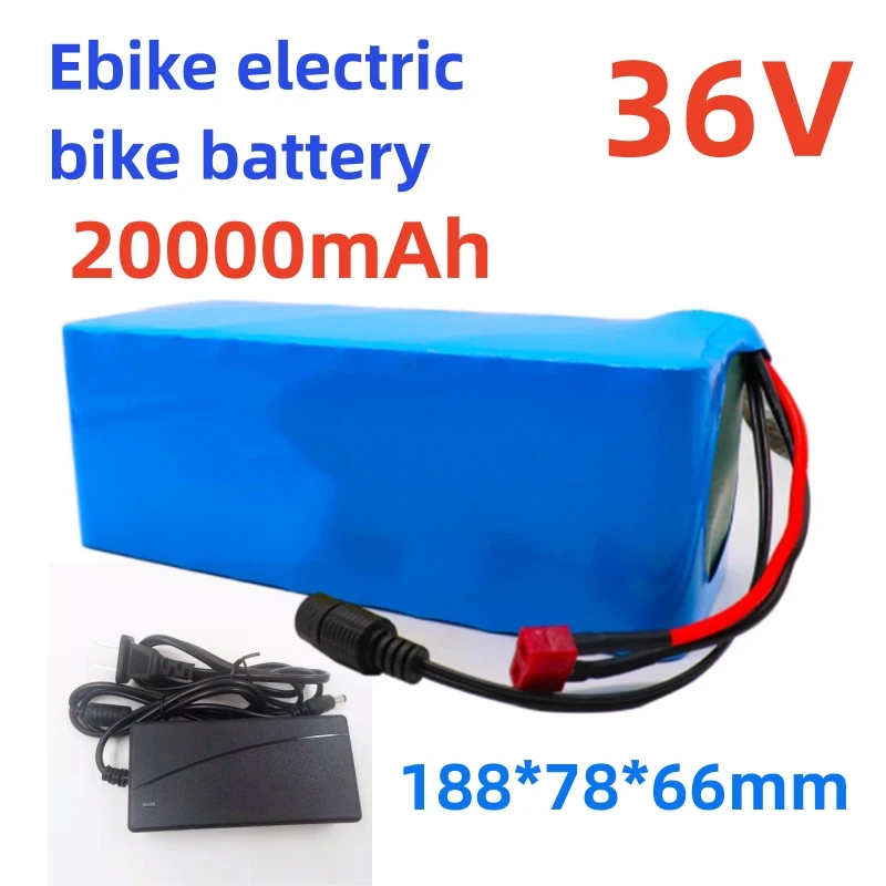 

100% Original 36V Battery 10S4P 20Ah Battery Pack 500W High Power Battery 42V 20000mAh Ebike Electric Bike BMS+42V2A Charger