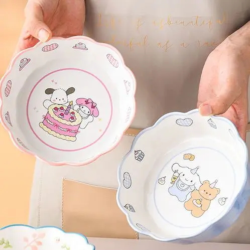 Cinnamoroll My Melody Anime Kawaii Sanrio Ceramic Salad Bowl Cute Pochacco Cartoon Food Plate Lovely Cutlery Gifts for Girls
Cinnamoroll My Melody Anime Kawaii Sanrio Ceramic Salad Bowl Cute Pochacco Cartoon Food Plate Lovely Cutlery Gifts for Girls
