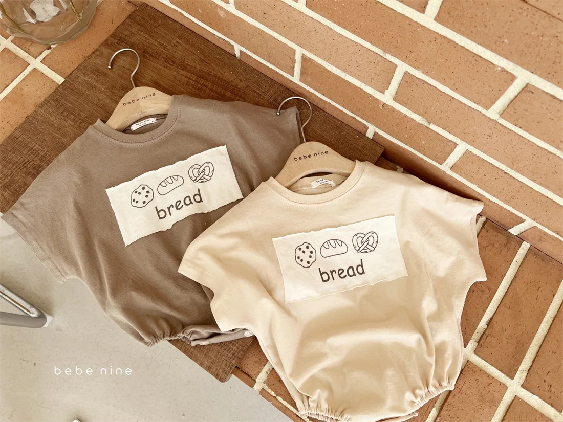 2025 Summer New Baby Short Sleeve Bodysuit Cute Bread Print Infant Clothes Newborn Toddler Boy Girl Loose Casual Jumpsuit 15 Sbfc094fa3f85484c9e99d99080c0a19cW