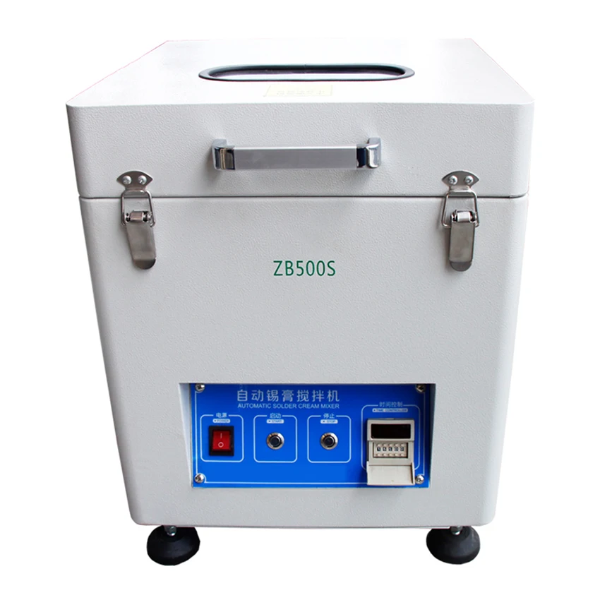 

ZB500S Automatic Solder Paste Mixer SMT Soldering Mixing Tin Paste Blender Machine for Repairing PCB 500-1000g Tin Cream Mixer