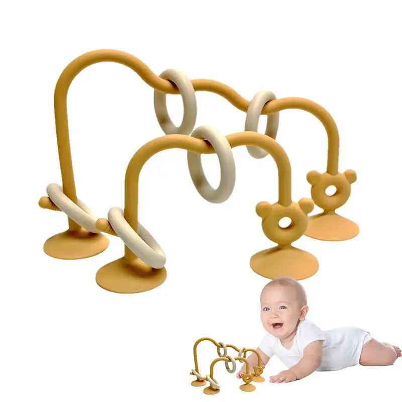 

Teething Toys For Toddler Kid Grinding Teething Toys Elastic & Interactive Soft Chew Toys With Suction Cup Early Education