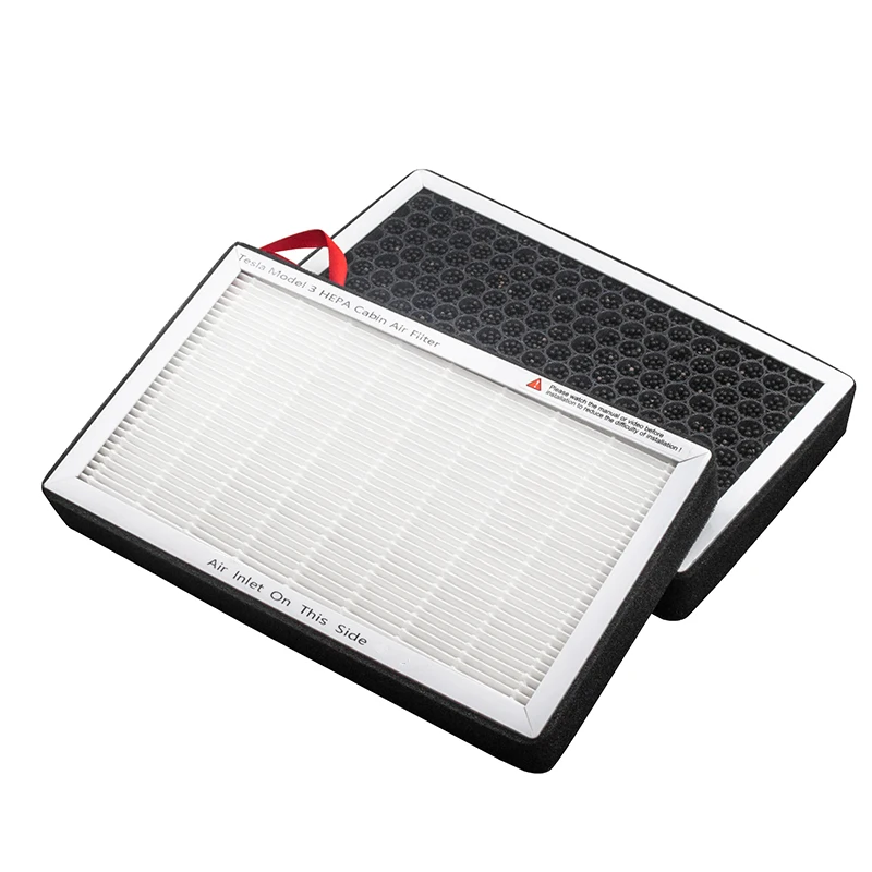 Suitable For Tesla Model 3/Y Air Conditioning Filter Element HEPA Activated Carbon Odor Removal Filter Lattice Accessories
Suitable For Tesla Model 3/Y Air Conditioning Filter Element HEPA Activated Carbon Odor Removal Filter Lattice Accessories