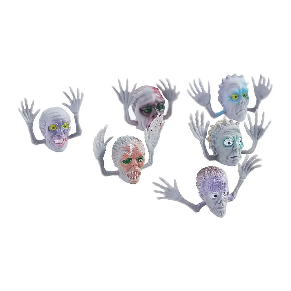 

Halloween For Kid Puppets Telling Story Ghost Head Zombie Novelty Gag Toys Finger Puppets Toy Gags Practical Jokes Hand Toys