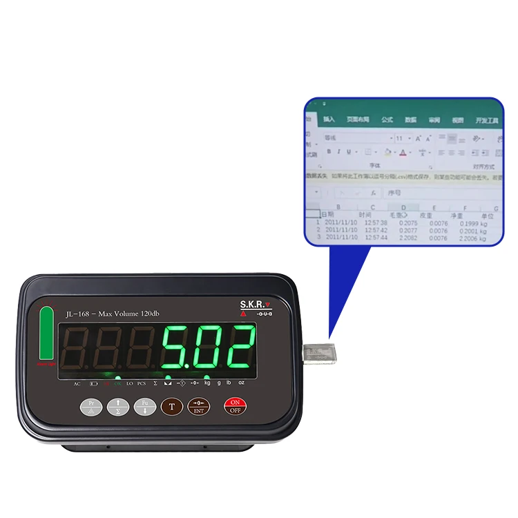 SAKURA JL168E indicador para bscula electrnica weighing platform weighing indicator with u disk
SAKURA JL168E indicador para bscula electrnica weighing platform weighing indicator with u disk