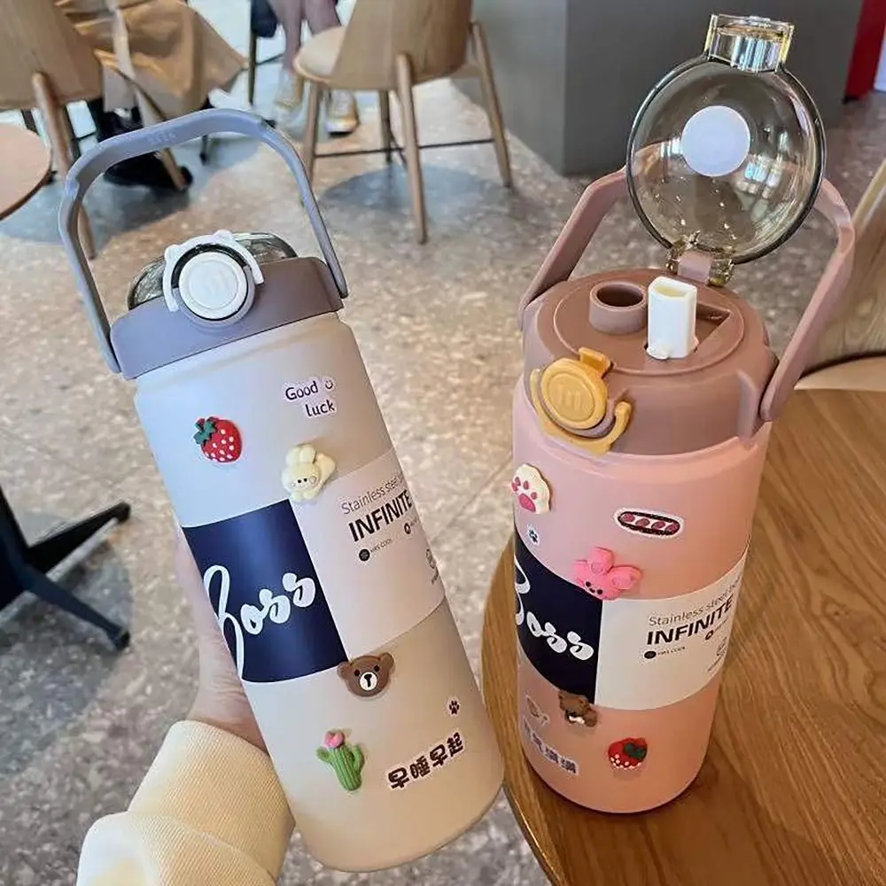 Portable 1200ml Hot Cold Water Bottle Leak-proof Double Drinking Insulated Cup 304 Stainless Steel Vacuum Flask for Outdoor
Portable 1200ml Hot Cold Water Bottle Leak-proof Double Drinking Insulated Cup 304 Stainless Steel Vacuum Flask for Outdoor