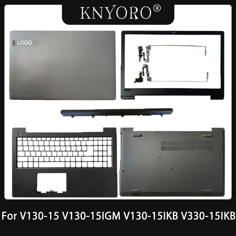 

New for Lenovo V130-15 V130-15IGM V130-15IKB V330-15IKB Back Cover LCD Hinges Front Bezel Upper Top Palmrest Cover Bottom Case