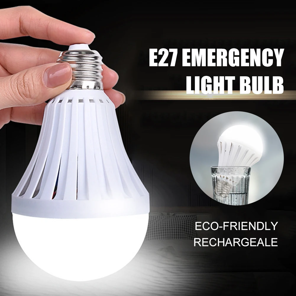 Emergency Rechargeable Light Bulb E27 9W/12W LED Light Bulb for Power Outage with Hook Switch for Home Camping Outdoor Activity 
Emergency Rechargeable Light Bulb E27 9W/12W LED Light Bulb for Power Outage with Hook Switch for Home Camping Outdoor Activity