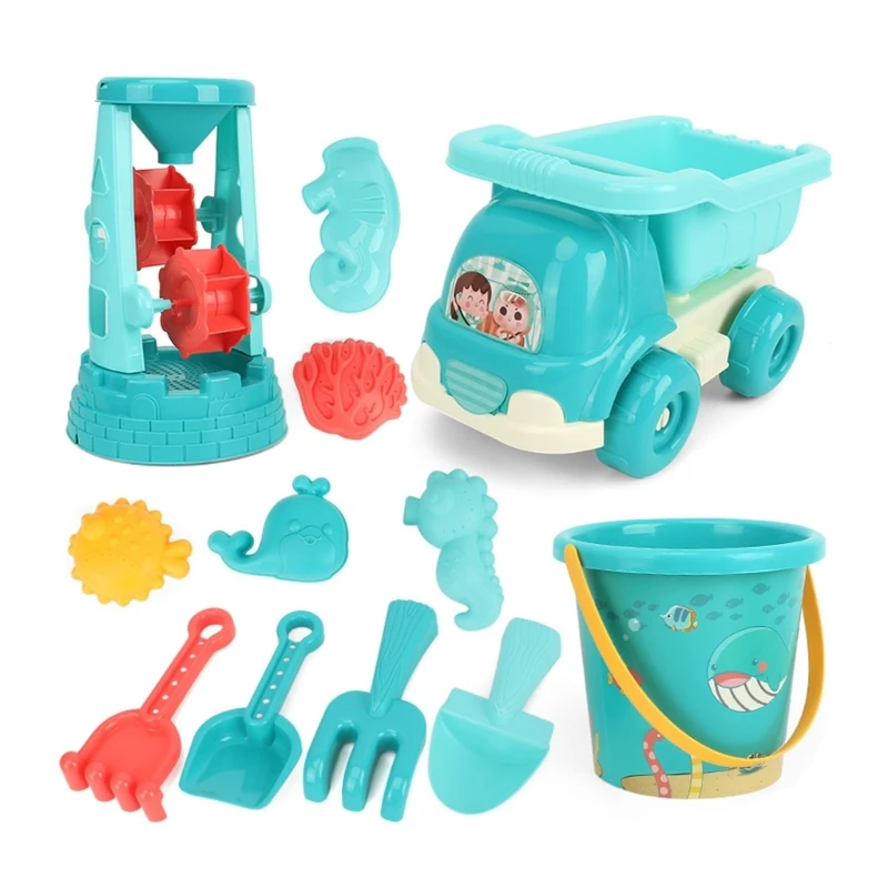 Kids Beach Sand Toy 12-pack Set Sand Wheel, Truck, Molds, Bucket, Shovel Tool Kits for Toddlers, Kids Sand Pool Toy
Kids Beach Sand Toy 12-pack Set Sand Wheel, Truck, Molds, Bucket, Shovel Tool Kits for Toddlers, Kids Sand Pool Toy