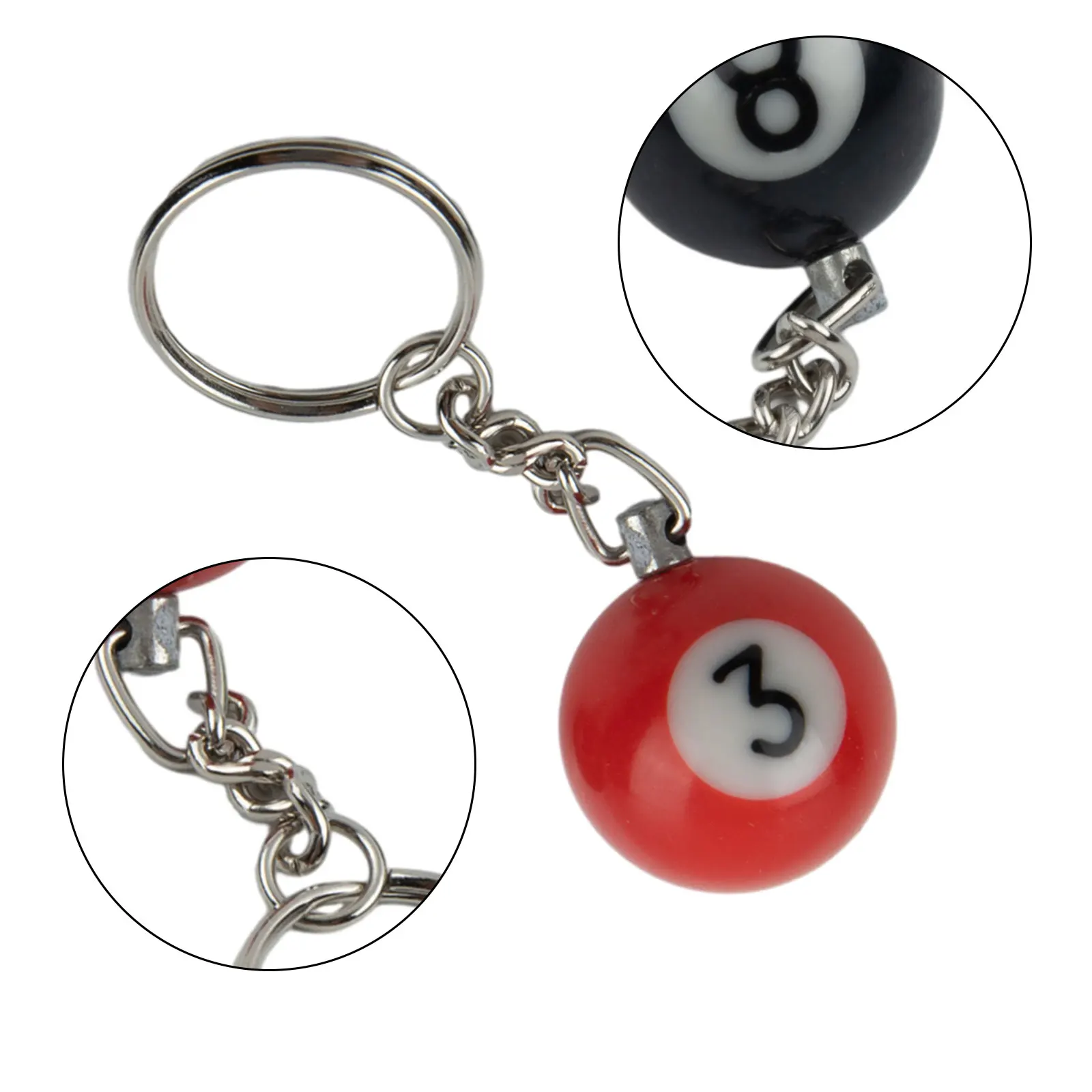 Part KeyChain Gift Professional Resin Beautiful Billiard Ball Easy To Wear Functional Small Useful Accessories
Part KeyChain Gift Professional Resin Beautiful Billiard Ball Easy To Wear Functional Small Useful Accessories