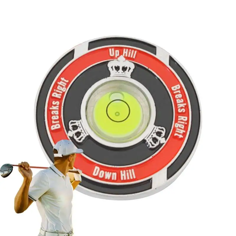 

Men Women Golf Accessories Golf Hat Clip Ball Marker Green Reader With High Precision Golf Slope Putting Level Reading Aid
