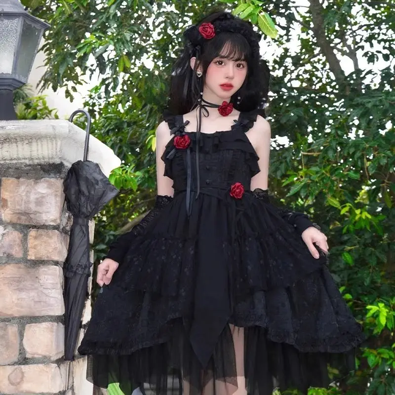 Женское асимметричное платье CON The Queen of Night ~ Sweet Lolita JSK, винтажное готическое платье для вечеринки в стиле Диабло
Женское асимметричное платье CON The Queen of Night ~ Sweet Lolita JSK, винтажное готическое платье для вечеринки в стиле Диабло