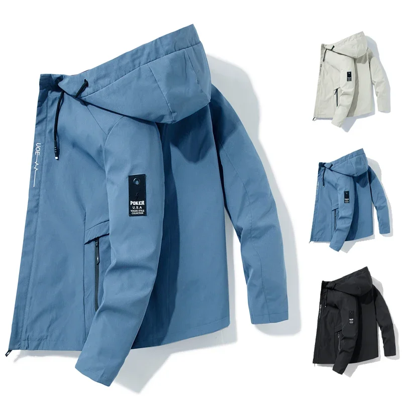 Male Casual Jacket Hooded Sports Coat Trendy Windbreaker New Autumn Spring Y2K Clothing Waterproof Hoodies Camping Tracksuit
Male Casual Jacket Hooded Sports Coat Trendy Windbreaker New Autumn Spring Y2K Clothing Waterproof Hoodies Camping Tracksuit