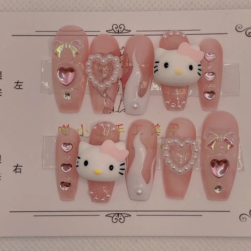 Anime Sanrio Nail Patches Hello Kittys Accessories Cute Kawaii Y2K Wear Armor Decoration Handmade Removable Toys for Girls Gift
Anime Sanrio Nail Patches Hello Kittys Accessories Cute Kawaii Y2K Wear Armor Decoration Handmade Removable Toys for Girls Gift