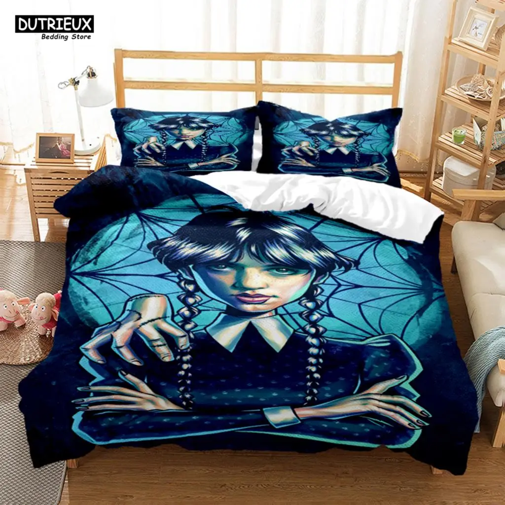 

Wednesday Digital Print Polyester Bedding Sets Child Kids Covers Boys Bed Linen Set For Teens Bedding Set Bed Set