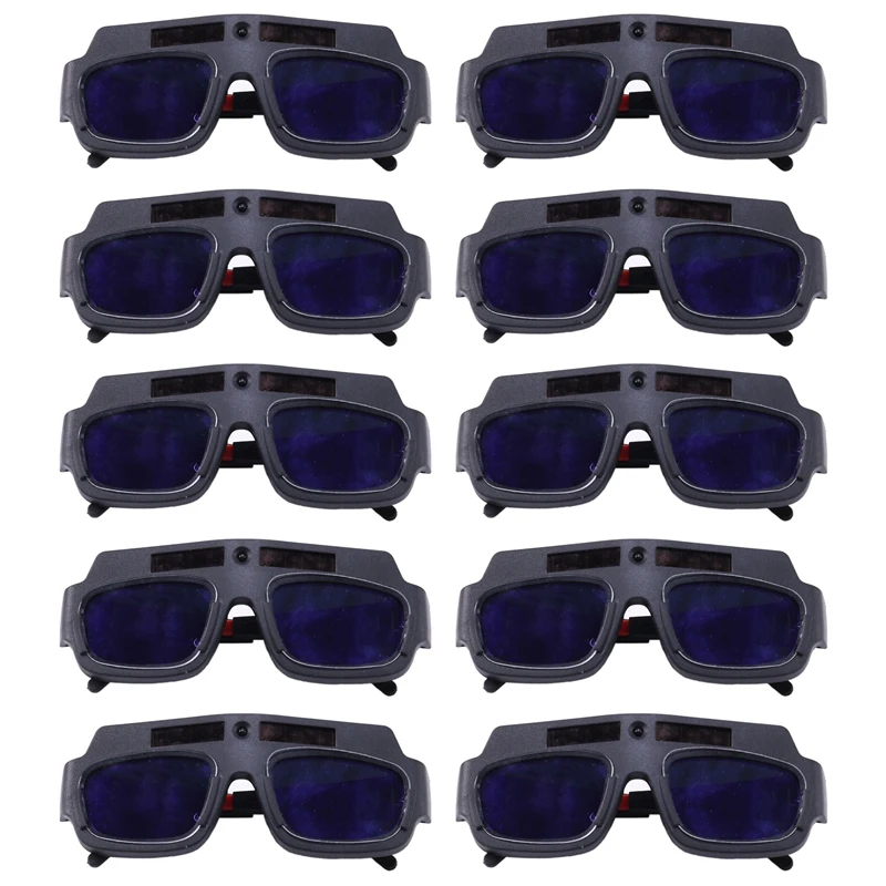 AT14 10Pc Solar Powered Auto Darkening Welding Mask Helmet Goggles Welder Glasses Arc Anti-Shock Lens For Eye Protection
AT14 10Pc Solar Powered Auto Darkening Welding Mask Helmet Goggles Welder Glasses Arc Anti-Shock Lens For Eye Protection