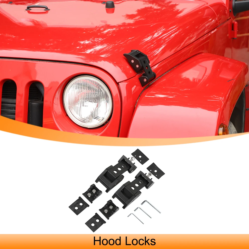 Car Engine Lock Hood Latch Catches Cover Kits Decaration for Jeep Wrangler JK 2011-2016 2017 Auto Parts Hood Locks Accessories
Car Engine Lock Hood Latch Catches Cover Kits Decaration for Jeep Wrangler JK 2011-2016 2017 Auto Parts Hood Locks Accessories