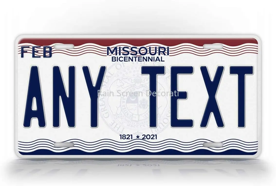 Customized Missouri Bicentennial State Plate MO Replica Personalized Text Novelty Auto Tag
Customized Missouri Bicentennial State Plate MO Replica Personalized Text Novelty Auto Tag
