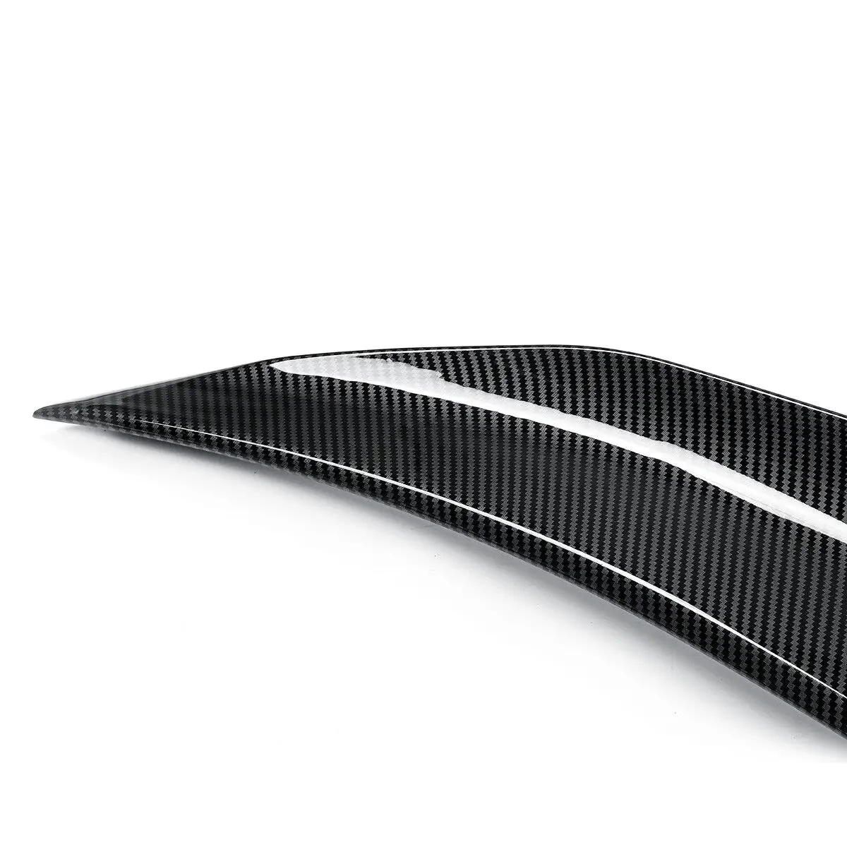 Rear Lip Trunk Spoiler Wing For 14-24 Infiniti Q50 Sedan PSM Carbon Fiber Style Rear Lip Trunk Spoiler Wing For 14-24 Infiniti Q50 Sedan PSM Carbon Fiber Style