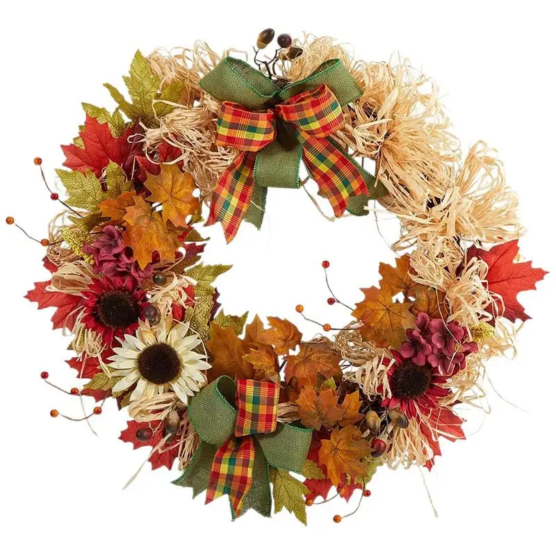 Fall Front Door Wreath 17.72IN Harvest Festival Thanksgiving Halloween Wreath 45CM/ 17.72IN Natural Countryside Style Flower
Fall Front Door Wreath 17.72IN Harvest Festival Thanksgiving Halloween Wreath 45CM/ 17.72IN Natural Countryside Style Flower