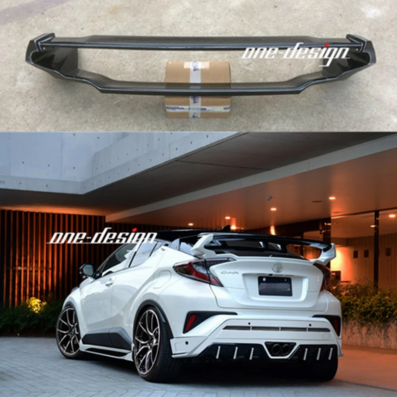 

Car Styling High Quality Abs Plastic Unpainted Color Rear Spoiler Trunk Lip Wing For Toyota Chr C-hr 2016 2017 2018 2019