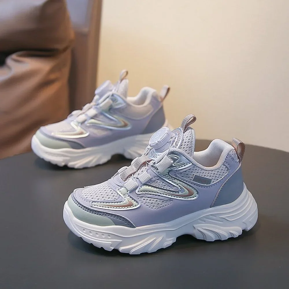 أحذية رياضية من الجلد الصناعي للأطفال موديل 2026، أحذية جري عصرية للمراهقين والأطفال، شبكية وقابلة للتنفس للأولاد والبنات أحذية رياضية من الجلد الصناعي للأطفال موديل 2026، أحذية جري عصرية للمراهقين والأطفال، شبكية وقابلة للتنفس للأولاد والبنات