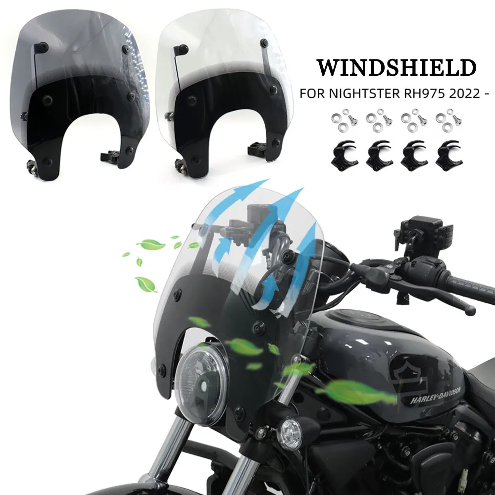 Ветровой дефлектор ветрового стекла для Nightster RH975 Nightster RH975 2022 мотоциклетный быстросъемный компактный ветровой дым/черный 
Ветровой дефлектор ветрового стекла для Nightster RH975 Nightster RH975 2022 мотоциклетный быстросъемный компактный ветровой дым/черный