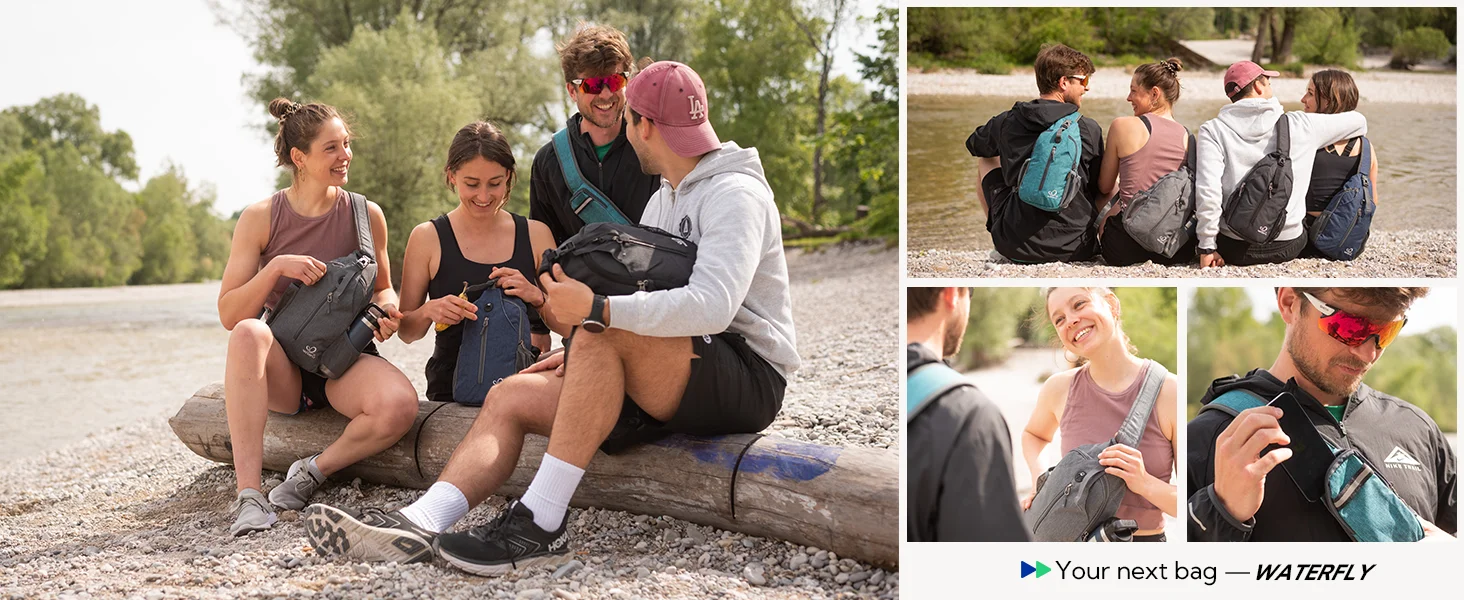 WATERFLY Sling Bag Chest Pack Shoulder Crossbody Sling Backpack For Women Men Travel Hiking Chest Bag Daypack WATERFLY Sling Bag Chest Pack Shoulder Crossbody Sling Backpack For Women Men Travel Hiking Chest Bag Daypack