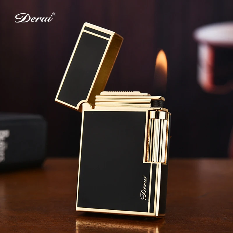 

Top Grade Grinding Wheel Flint Metal Cigar Cigarette Lighter Gas Unusual Lighters Smoking Accessory Butane Gadgets for Men