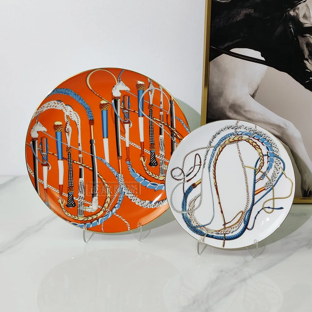 European Style Light Luxury Retro Orange Scepter Steak Plate Household Round Bone China Western Plate Hotel Decoration Gifts
European Style Light Luxury Retro Orange Scepter Steak Plate Household Round Bone China Western Plate Hotel Decoration Gifts
